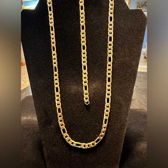 Jewelry - Stainless Steel Chain Necklace and Bracelet Set